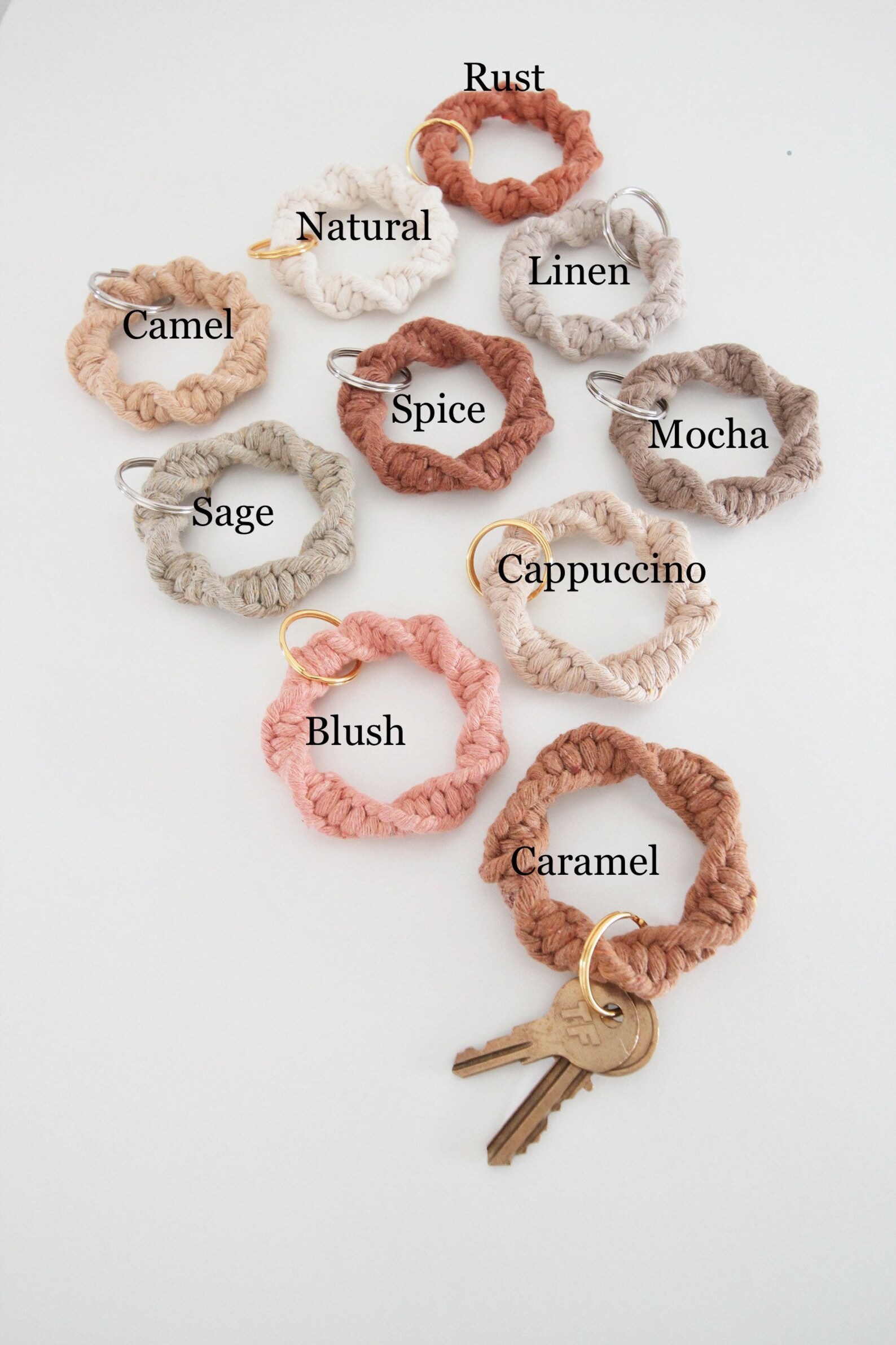 Mini Bangle Key Holder/finger Loop Keychain/bag Charms - Etsy