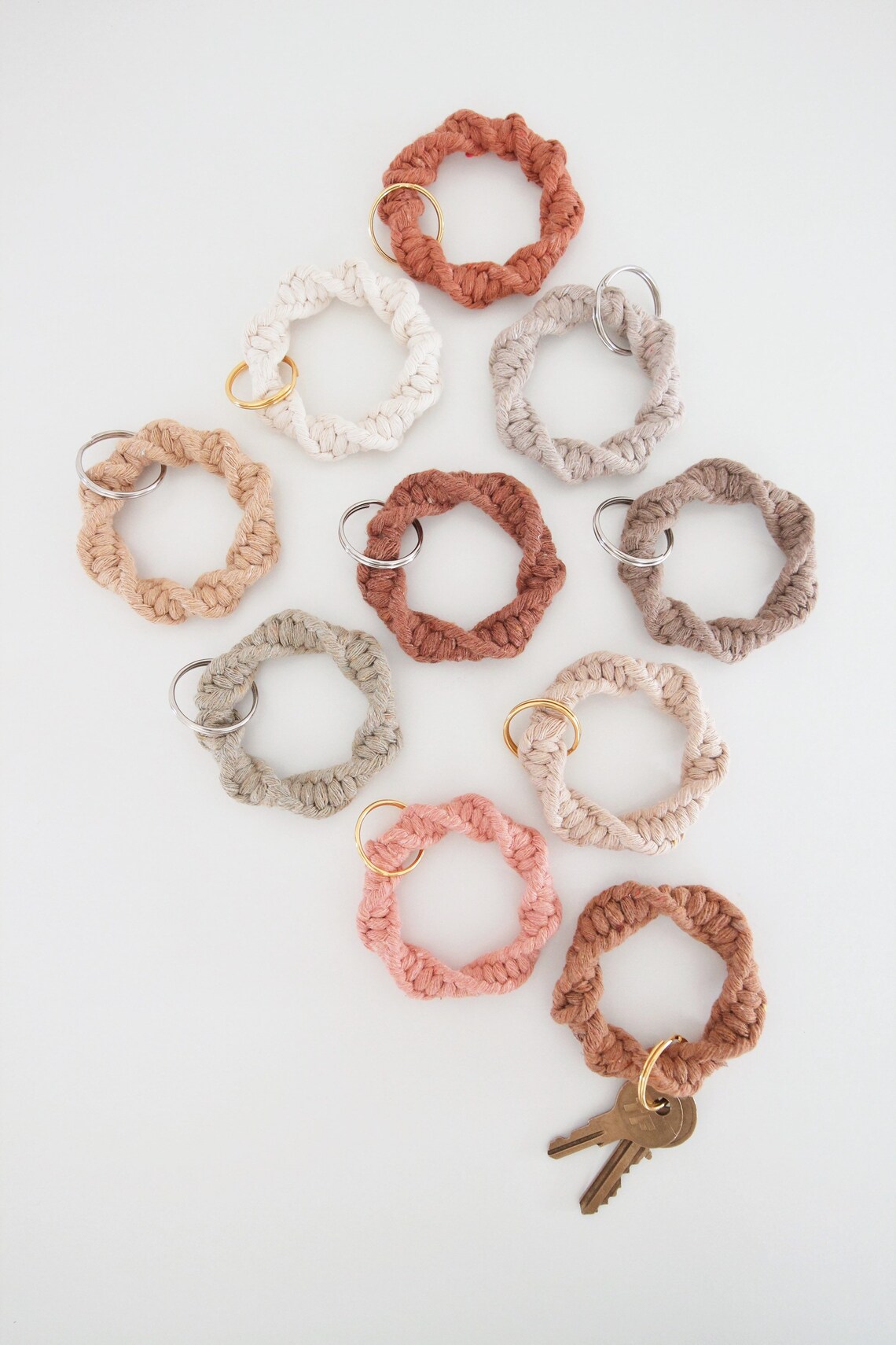Mini Bangle Key Holder/finger Loop Keychain/bag Charms - Etsy