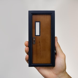 1/12 scale Dollhouse Modern Doors, Miniature Wooden door.