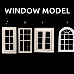 1/12 Scale Dollhouse Roombox: White MDF with Window & Door image 8