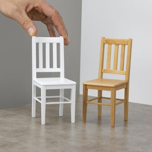 1/6 scale kitchen chair, dollhouse chair, miniature furniture, eco painted