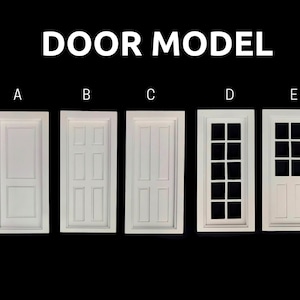 1/12 Scale Dollhouse Roombox: White MDF with Window & Door image 7