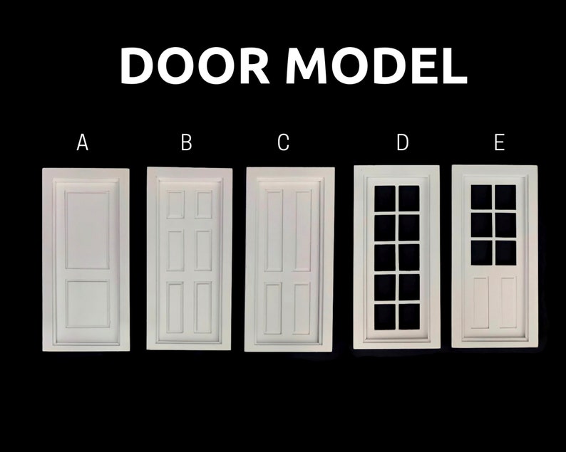 1/12 Scale Dollhouse Roombox: White MDF with Window & Door image 7