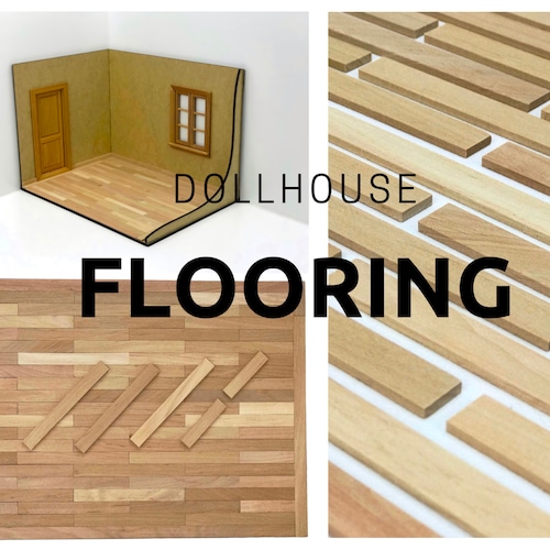 Dollhouse Wood Herringbone Flooring Etsy
