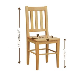 Chaise de cuisine à l'échelle 1/6, chaise de maison de poupée, meubles miniatures, peinte écologique image 8