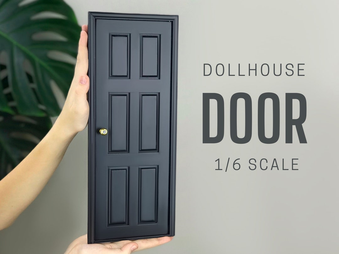 1/6 Scale 6 Panel Wooden Door for Dollhouse DIY Accessory - Etsy