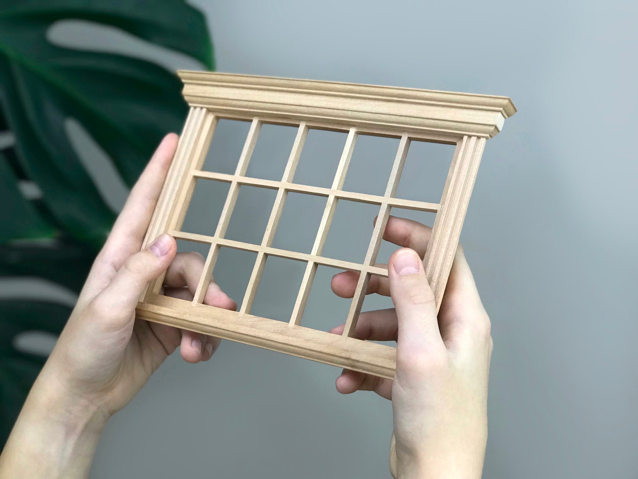 Casa In Miniatura Casa Delle Bambole Finestra Legno Tradizionale