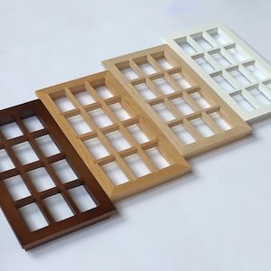 1/12 scale Dolls House Window, Wood painted windows with glass, 1/12 dollhouse doors, DIY accessory, Miniature Wood windows, Painted doors