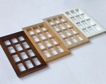1/12 scale Dolls House Window, Wood painted windows with glass, 1/12 dollhouse doors, DIY accessory, Miniature Wood windows, Painted doors