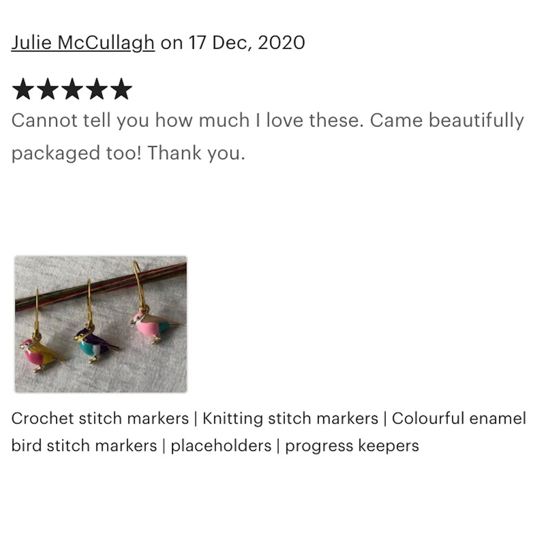 Colourful enamel bird stitch markers Crochet stitch markers Knitting stitch markers placeholders progress keepers