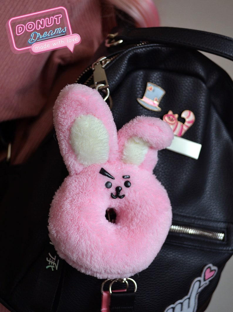 BTS BT21 Cooky Donut keychain plush accessories Bangtan Boys Etsy
