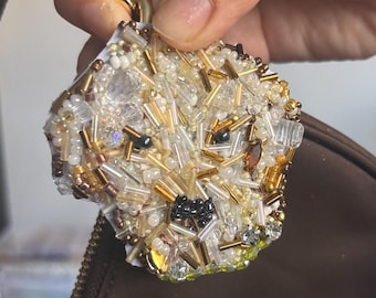 Porte-clés chien à personnaliser - fait main - bijou de sac