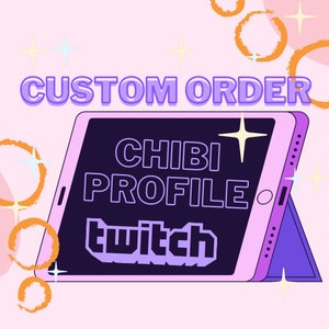 Custom order - profile photos - chibi drawing for twitch or other social media platforms