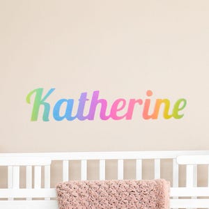 Personalized Name Wall Decal: Custom Vinyl Nursery Decor