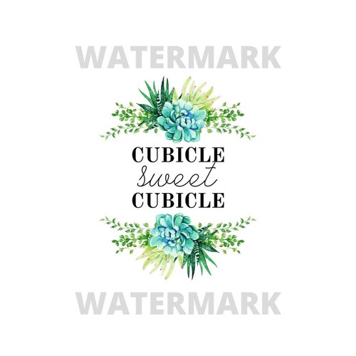 Work Printable Art Cubicle Sweet Cubicle Printable Wall Art - Etsy