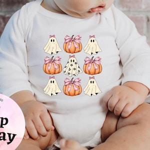 Coquette Halloween Shirt, Halloween Onesie®,  Halloween Ghost Bodysuit, Fall Baby Outfit, Halloween Baby, Cute Ghost Halloween, Baby Onesie®