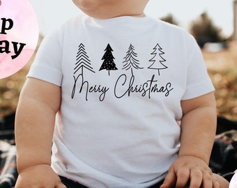 Cute Modern Christmas Baby Onesie®, First Christmas Baby, Cute Holiday Tee, My First Christmas Onesie®, Baby Christmas Outfit, Christmas Tee