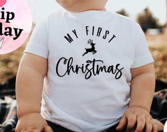My First Christmas Baby Onesie®, Christmas Baby Outfit, Winter Baby Clothes, First Christmas Outfit, Christmas Bodysuit,Baby Christmas Shirt