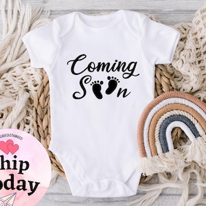 Coming Soon Onesie®, Pregnancy Announcement, Announcement Onesie®, Coming Soon Baby Onesie®, Pregnancy Announcement Onesie®, Baby Reveal