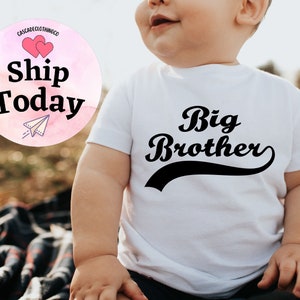 Big Brother Onesie®, Baby Boy Bodysuit, Big Brother Shirt - Cute Big Brother Onesie®, Retro Big Brother Bodysuit, Vintage Big Bro Gift