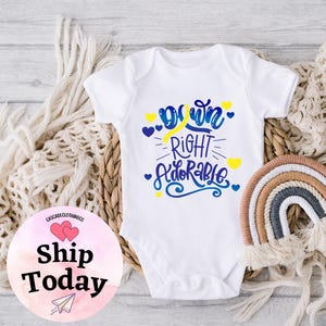 Down Right Adorable Onesie®, Down Syndrome Awareness Shirt, 21st Chromosome, Special Baby Shower Gift, Cute Baby Onesie®, Newborn Onesie®