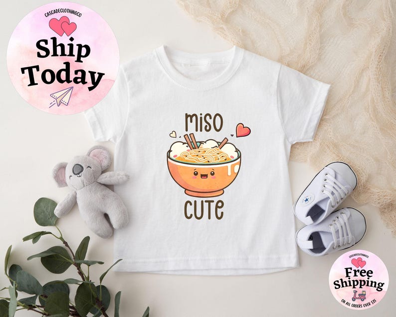 Miso Cute Onesie®, Baby Shower Gift, Cute Baby Onesies®, Newborn, Unisex Baby Clothes, Baby Shower Gift, Unisex Baby Clothes, Hipster Baby image 5