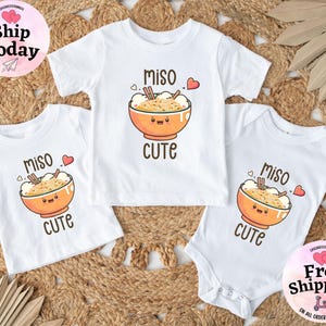 Miso Cute Onesie®, Baby Shower Gift, Cute Baby Onesies®, Newborn, Unisex Baby Clothes, Baby Shower Gift, Unisex Baby Clothes, Hipster Baby image 2