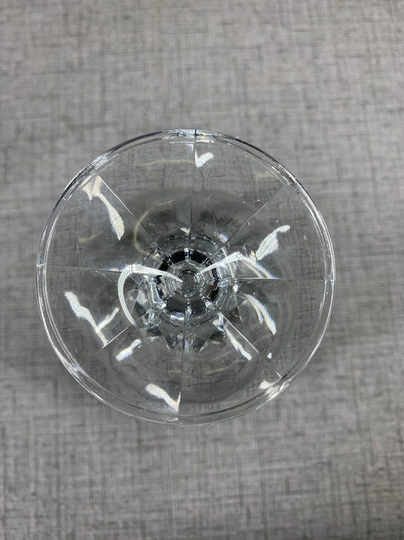 Vintage Etched Floral Water Goblet Set of 6 Water Goblets Flower Etching on Glass Import Association Bohemia Cascade Glasses