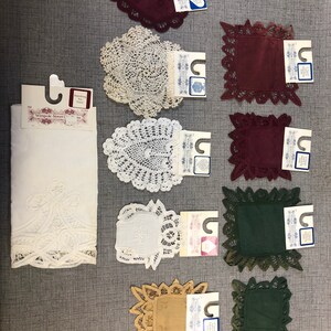 6 inch Heart Cutwork Doilies Wimpole Street Creations doilies White Doilies New NOS Vintage Cutwork Doilies