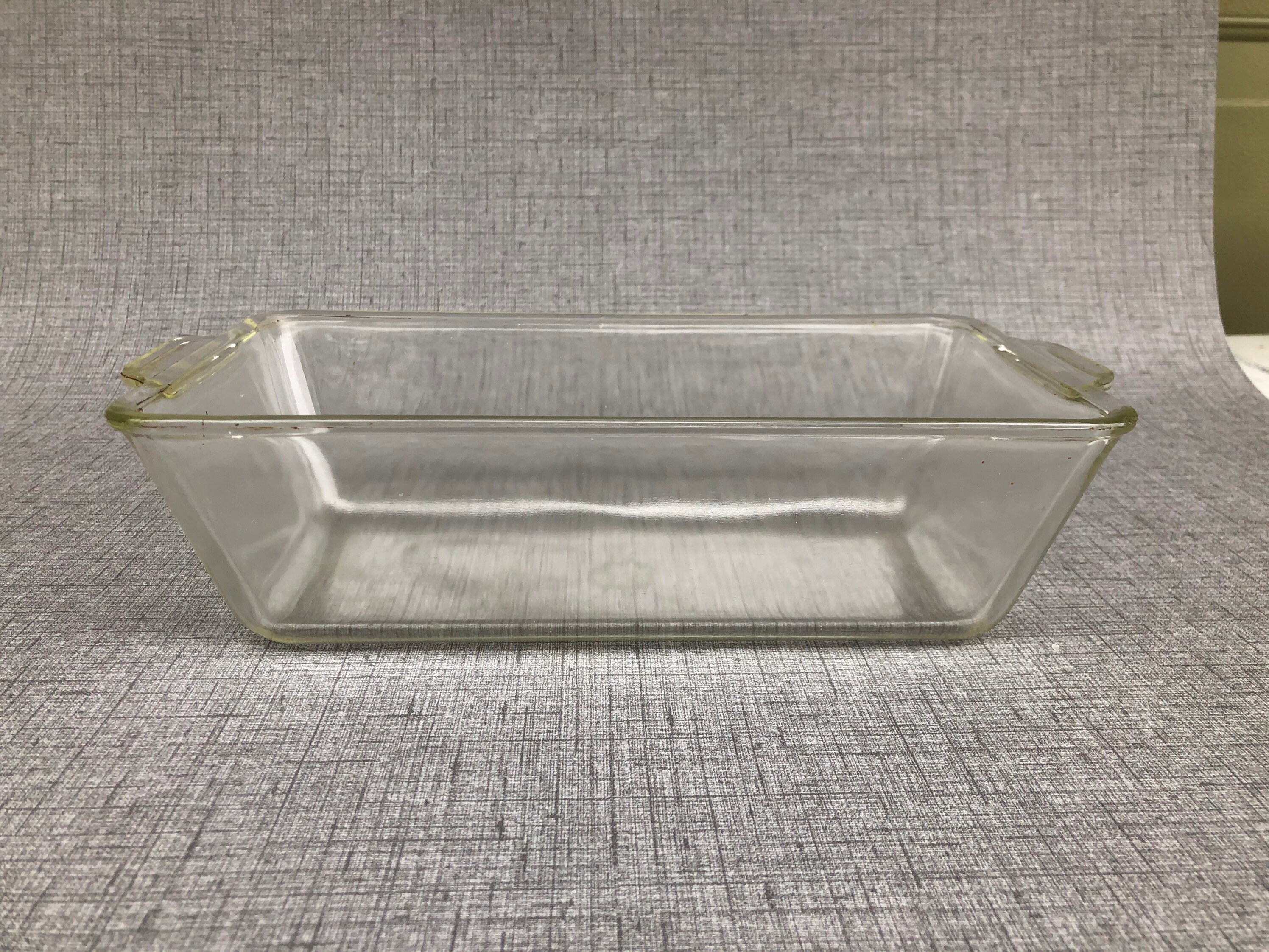 Pyrex Yellow Tint 214 Loaf Pan with Tab Handles Etsy