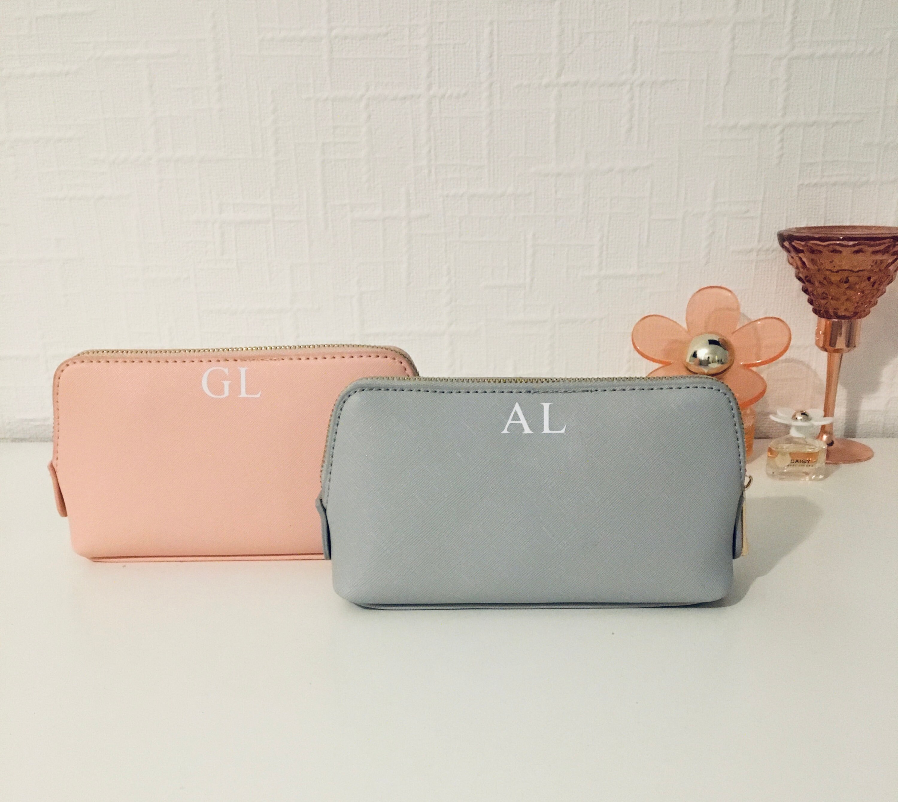 Personalised monogram makeup bag initials toiletry bag Etsy