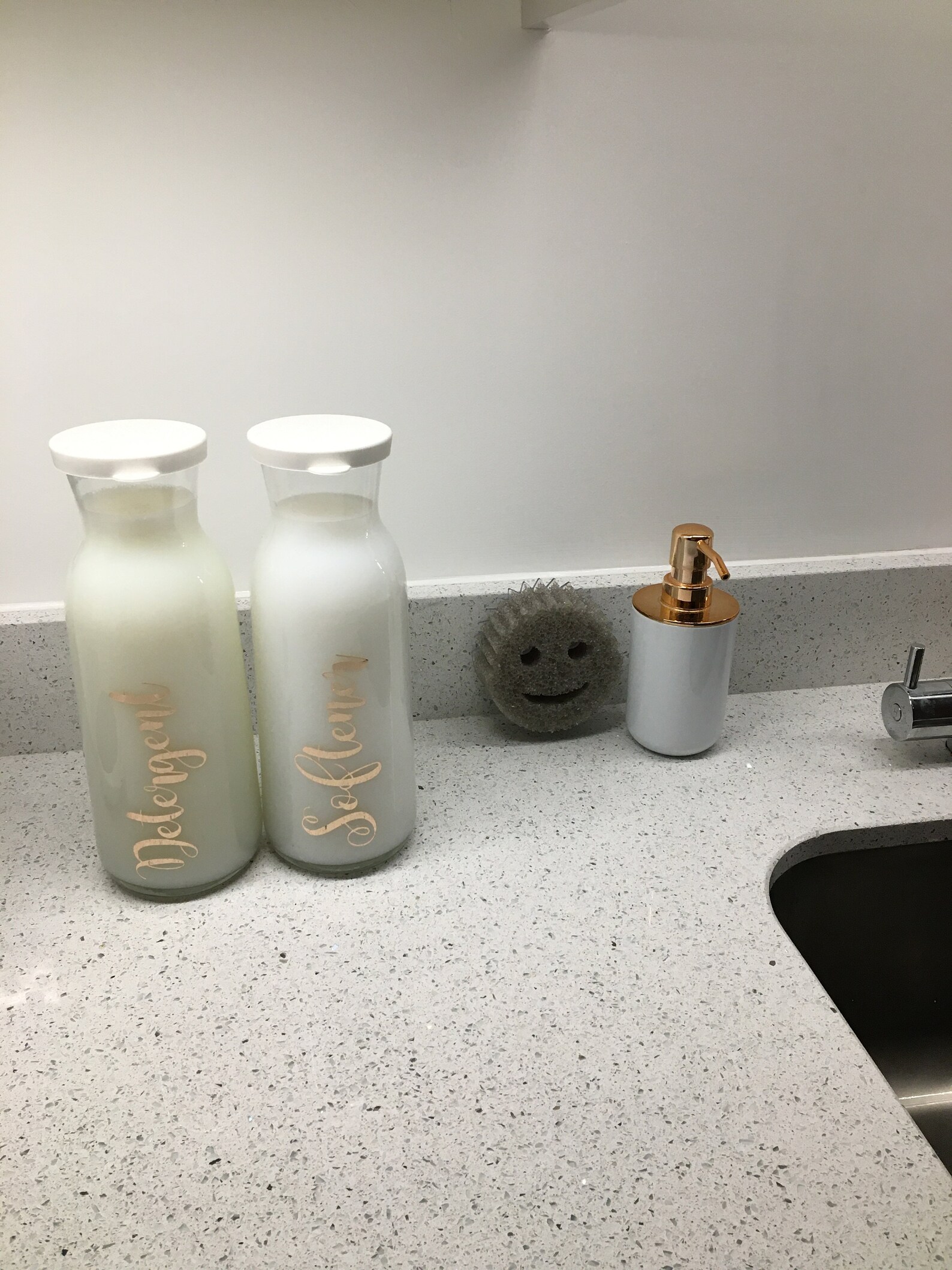 Personalised Glass Laundry Bottles 1.2L or 700ml Detergent Etsy