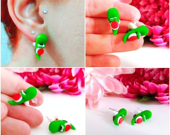 Super Mario Yoshi Earrings