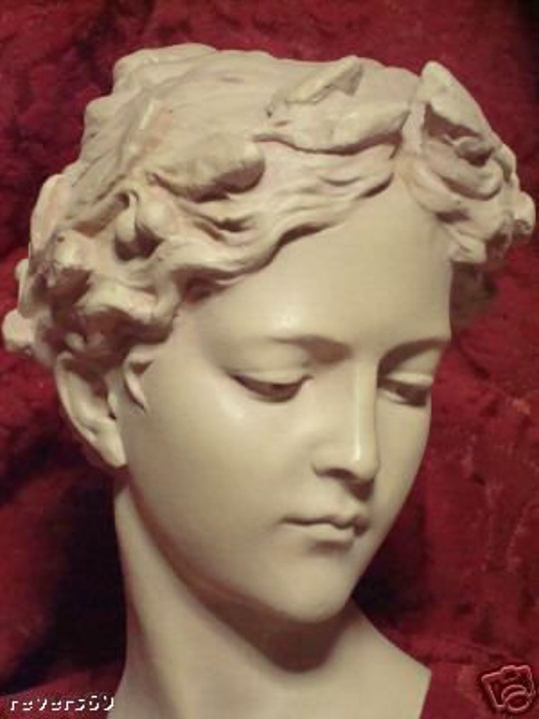 Female Bust Art Nouveau After Van Vaerenberg Patinated Etsy
