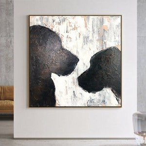 Abstract Dog Silhouette Wall Art Modern Pet Lovers Painting