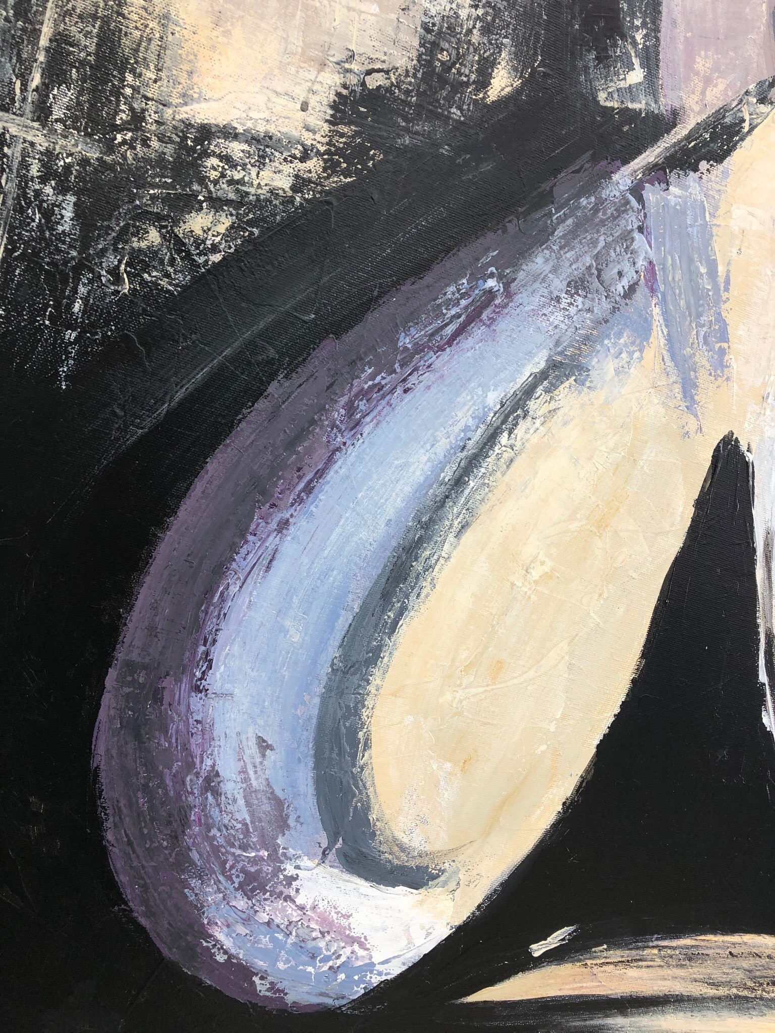 Original Abstract Figurative Black And White Art Oil Paintings Etsy