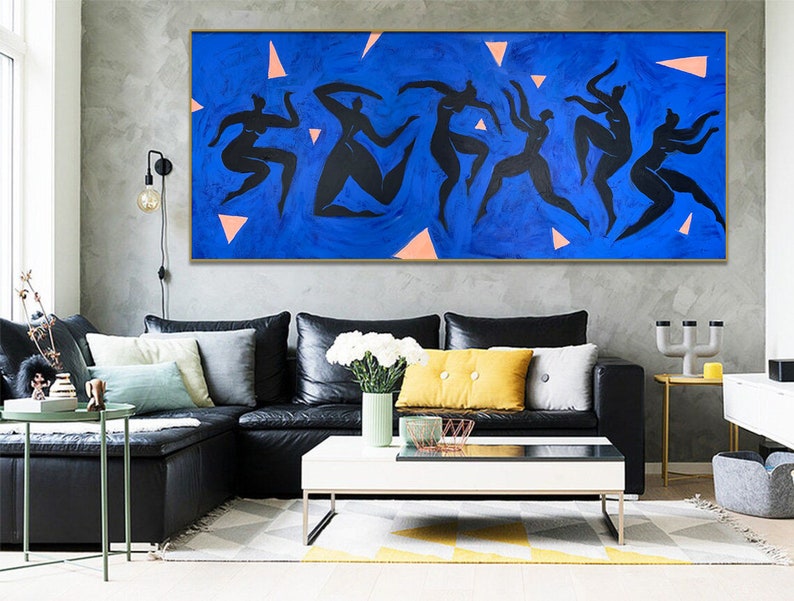 Large Abstract Figurative Oil Paintings On Canvas Textured Minimalist Painting Human Fine Art Handmade Painting for Home Decor image 2