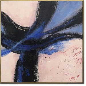 Abstract Shapes Art Bold Brushstrokes Textured Layers Art Expressionist Art Custom Oil Painting