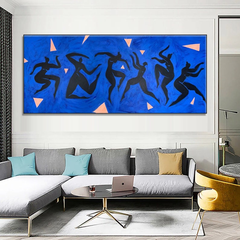 Large Abstract Figurative Oil Paintings On Canvas Textured Minimalist Painting Human Fine Art Handmade Painting for Home Decor image 1