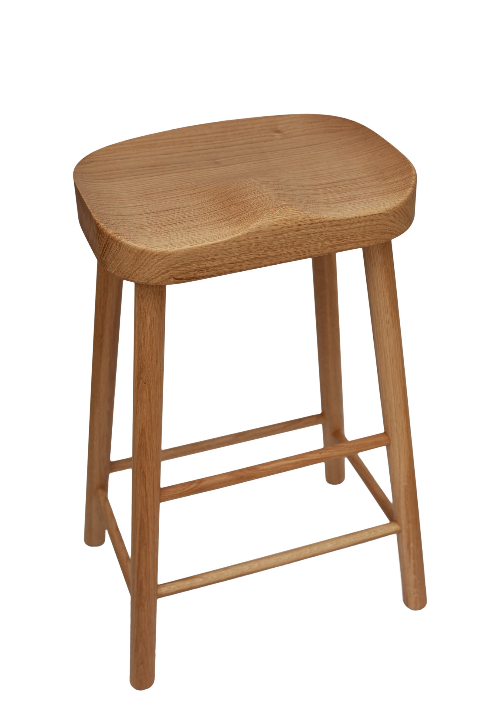 Solid Oak Kitchen Island Stool / LARGE Seat / 2 Sizes Etsy