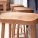 CLASSIC Prime Oak / Solid Oak Kitchen Island Bar Stool /  2 Sizes Available / UK Handmade 