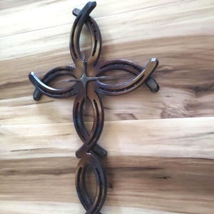 Horseshoe Christian Jesus Fish Cross