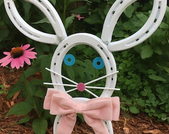 Hand Made Horse Shoe Rabbit Approx. 12x12 - Etsy