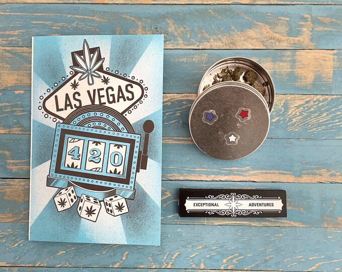 LAS VEGAS / Rolling Tray / Rolling Papers / Puff Card / Weed Card / Weed Accessory / Stoner Card / Stoner Gift