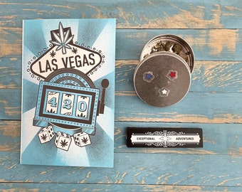 Rolling Card / LAS VEGAS / Rolling Tray / Rolling Papers / Puff Card / Weed Card / Weed Accessory / Stoner Card / Stoner Gift