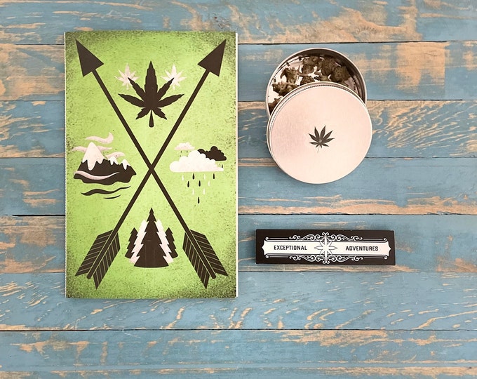 Washington / Cannabis Gifting Card / Rolling Tray / Rolling Papers / Puff Card / Weed Card / Weed Accessory / Stoner Card