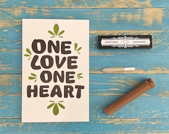 Love / Bob Marley / Cannabis Gifting Card / Hemp Rolling Papers / Puff Card / Weed Card / Weed Accessory / Stoner Card