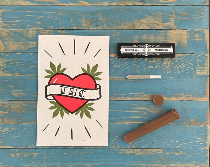 Valentine Card / Cannabis Gifting Card / Be Mine / Puff Card / Weed Card / Weed Accessory / Stoner Card