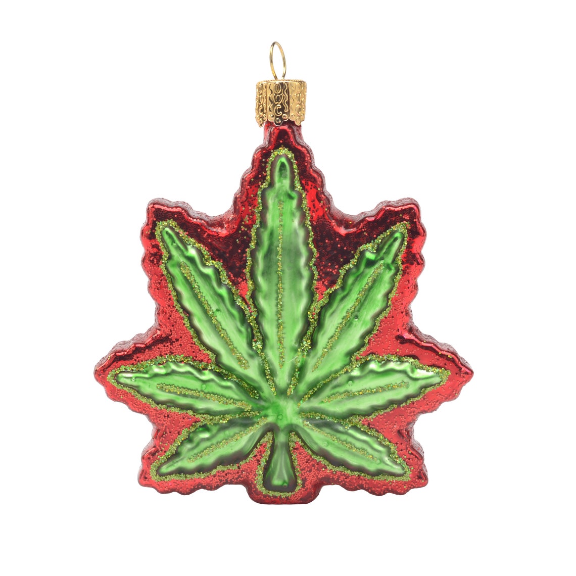 Pot Leaf ornament / marijuana ornament / Pot leaf Christmas Etsy