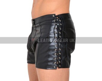 Mens Leather Shorts - Etsy